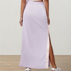 FILA Farina Tear Away Maxi Skirt Lavender/Pink NWT Size Medium Coquette Pretty